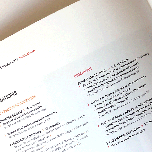 rapport d'activité HE-Arc 2016